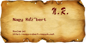 Nagy Róbert névjegykártya