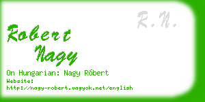 robert nagy business card